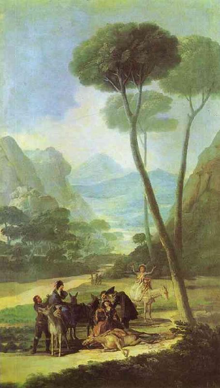 Francisco Jose de Goya Fall (La Cada) France oil painting art